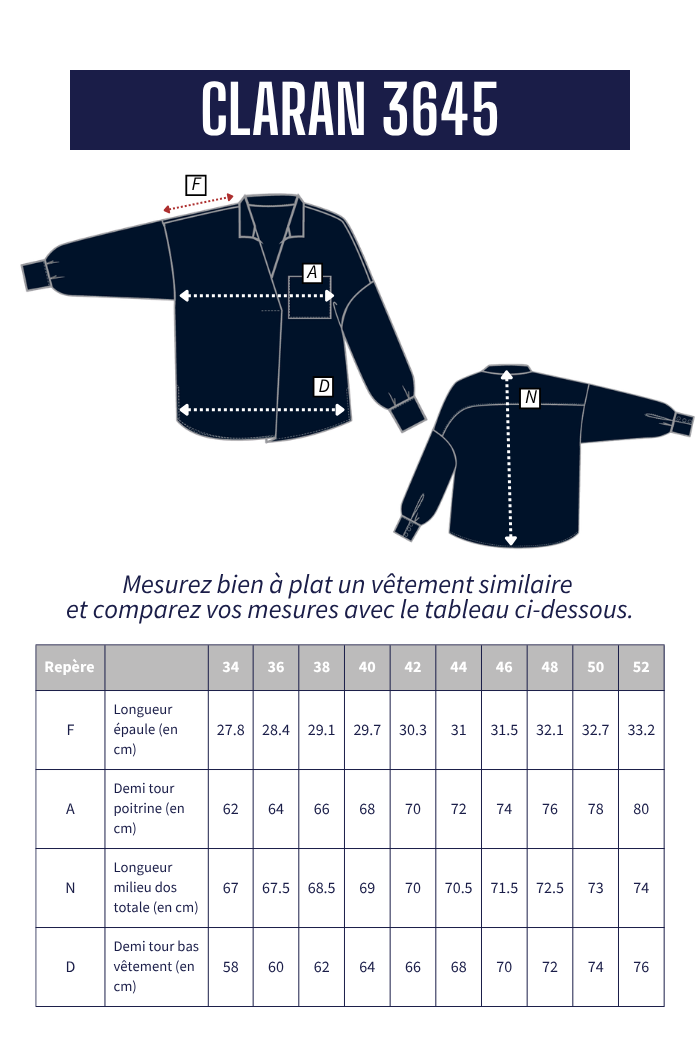 Chemise en velours CLARAN
