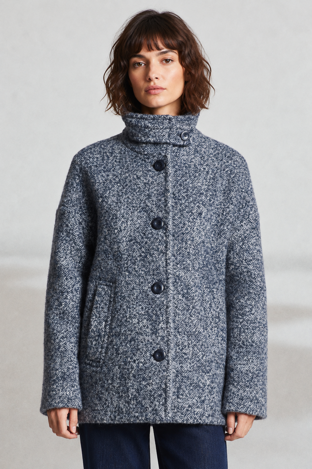 Manteau court mousseux FELTA