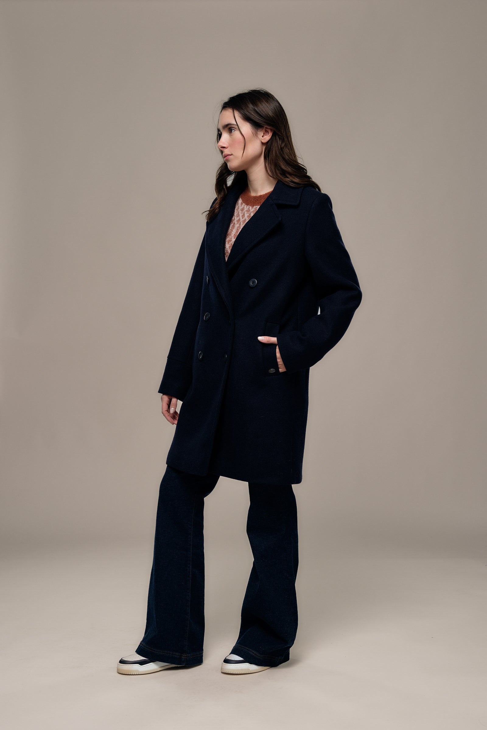 FLEURY long duffel coat