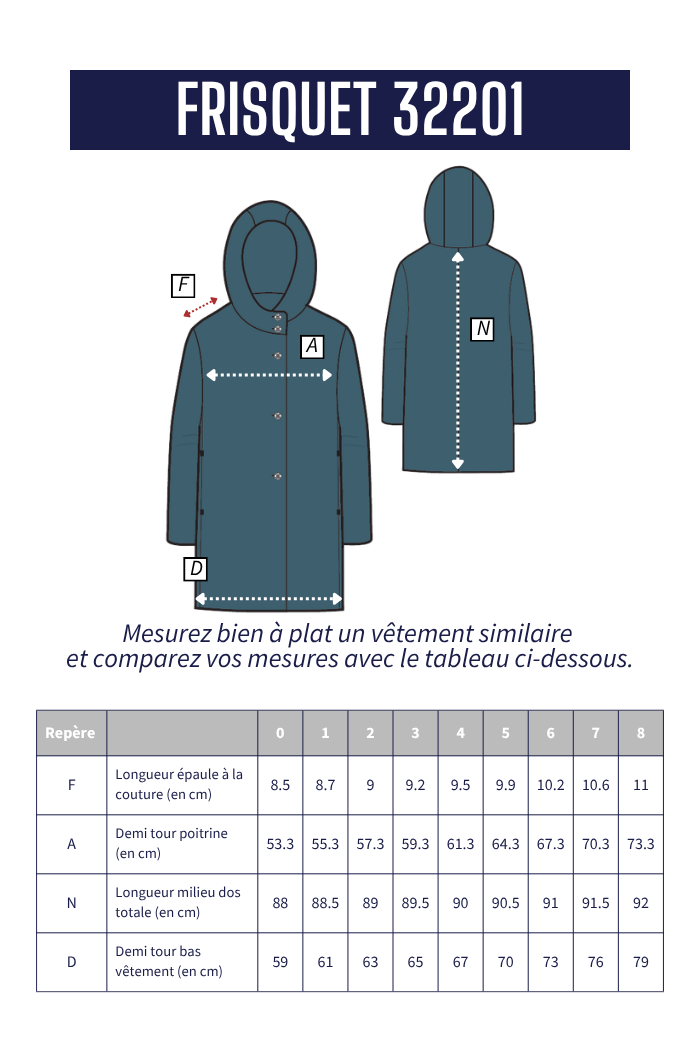 Manteau mi-long à capuche FRISQUET