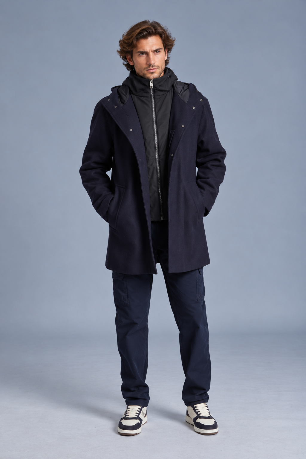 Manteau long à capuche HALARIS