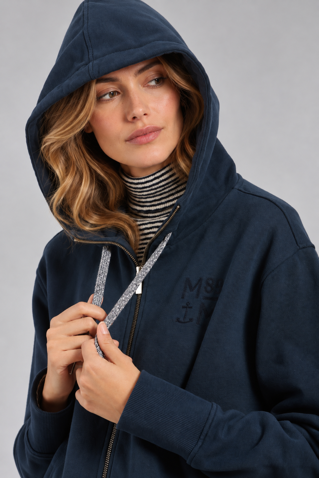 Cardigan zippé à capuche MAHE