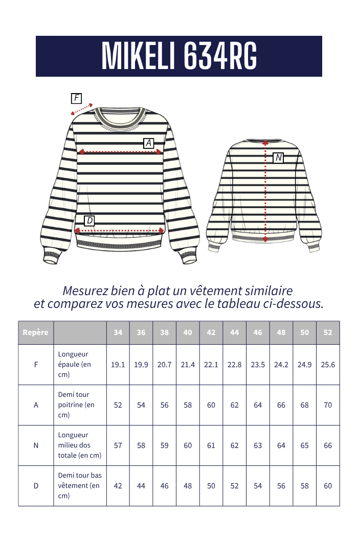 MIKELI Striped Sweatshirt