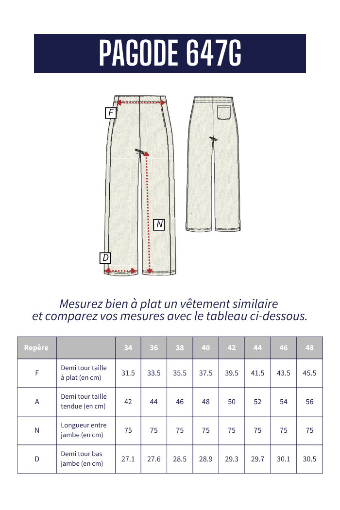Pantalon large PAGODE