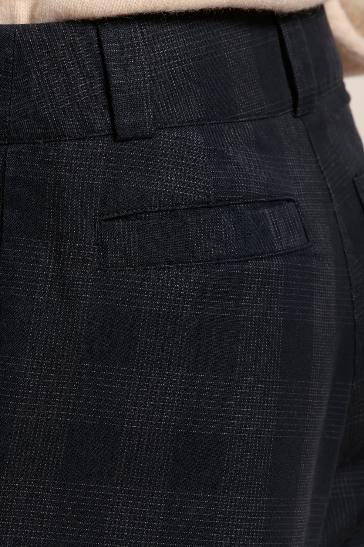 Pantalon large en flanelle à carreaux PIGNON.