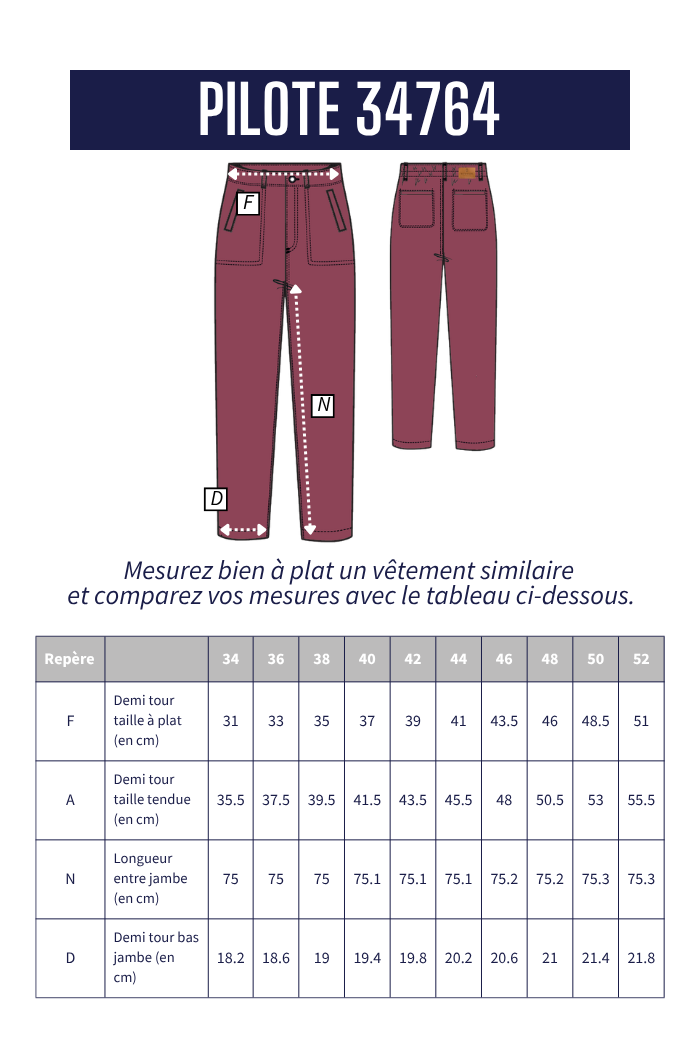 Pantalon en denim PILOTE
