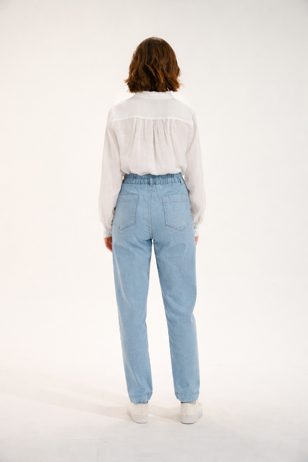 Jeans élastiquée jambe arrondie PONTY