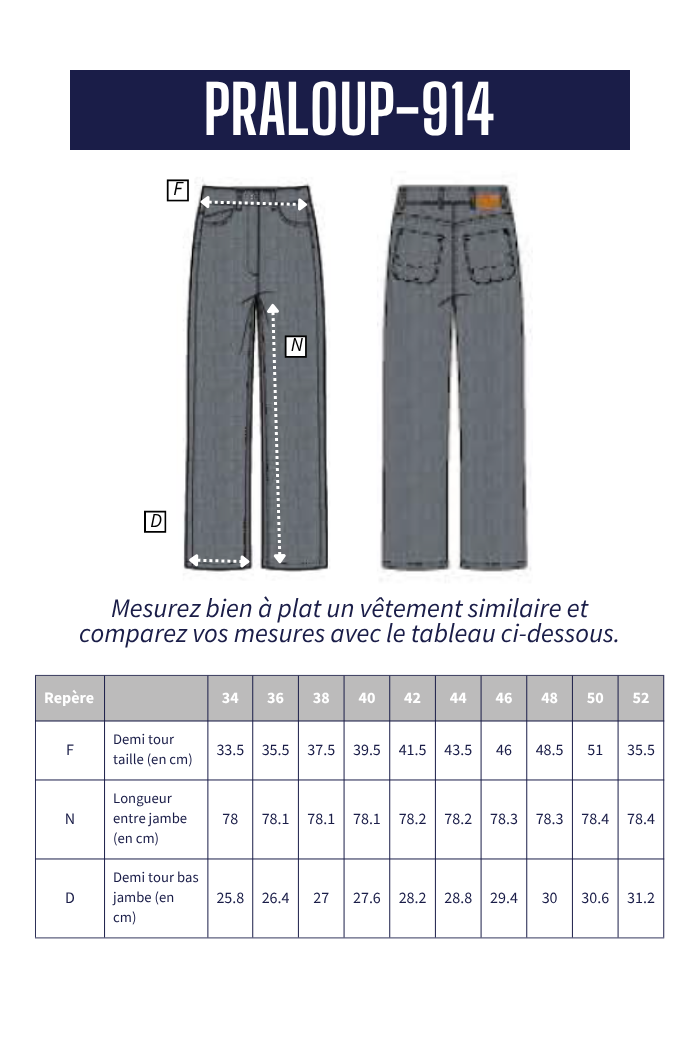 Jean large PRALOUP