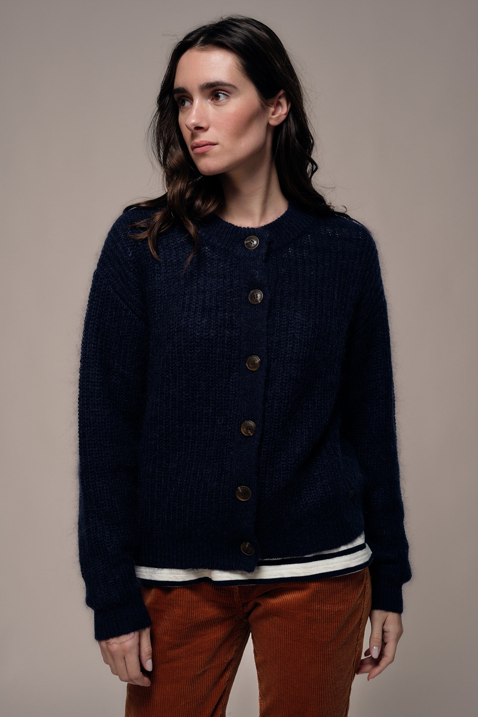 Cardigan boutonné THEA