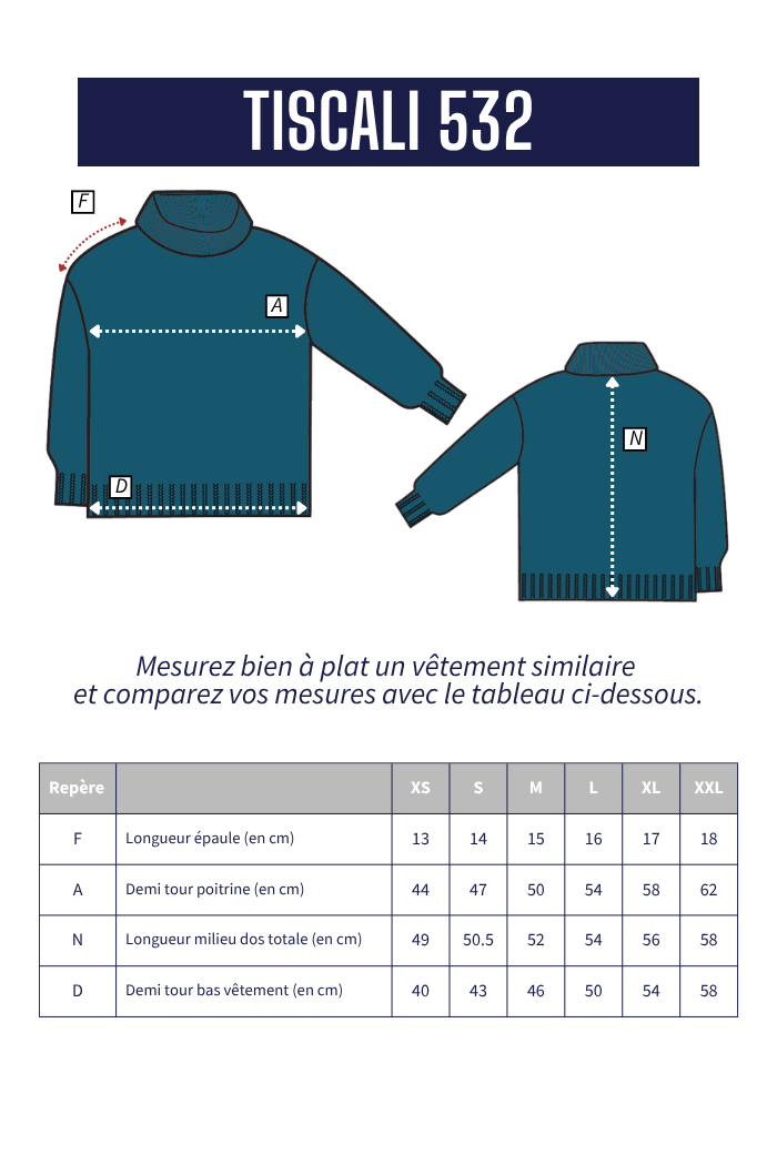 Pull col roulé TISCALI