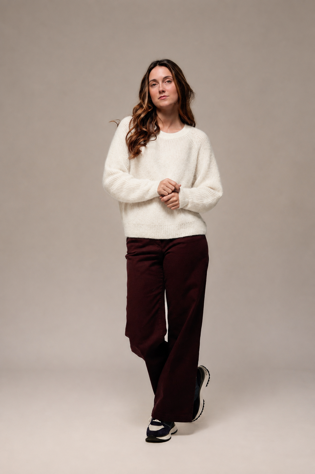 Pull TOPAZO dos boutonné