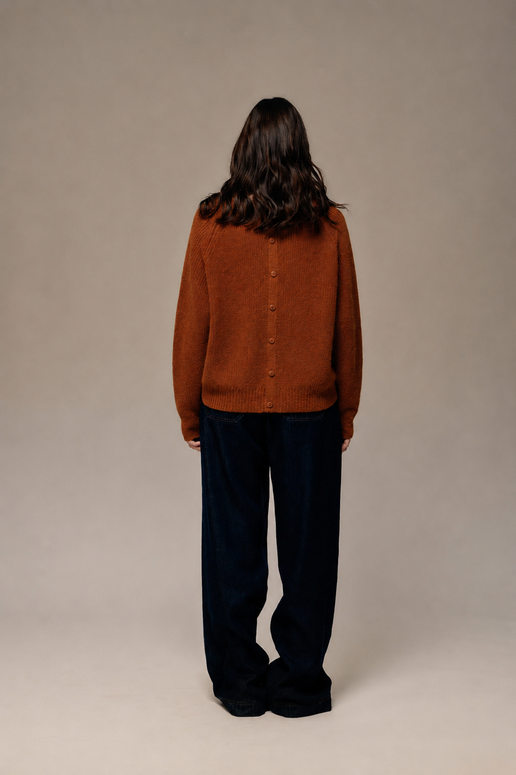 Pull TOPAZO dos boutonné