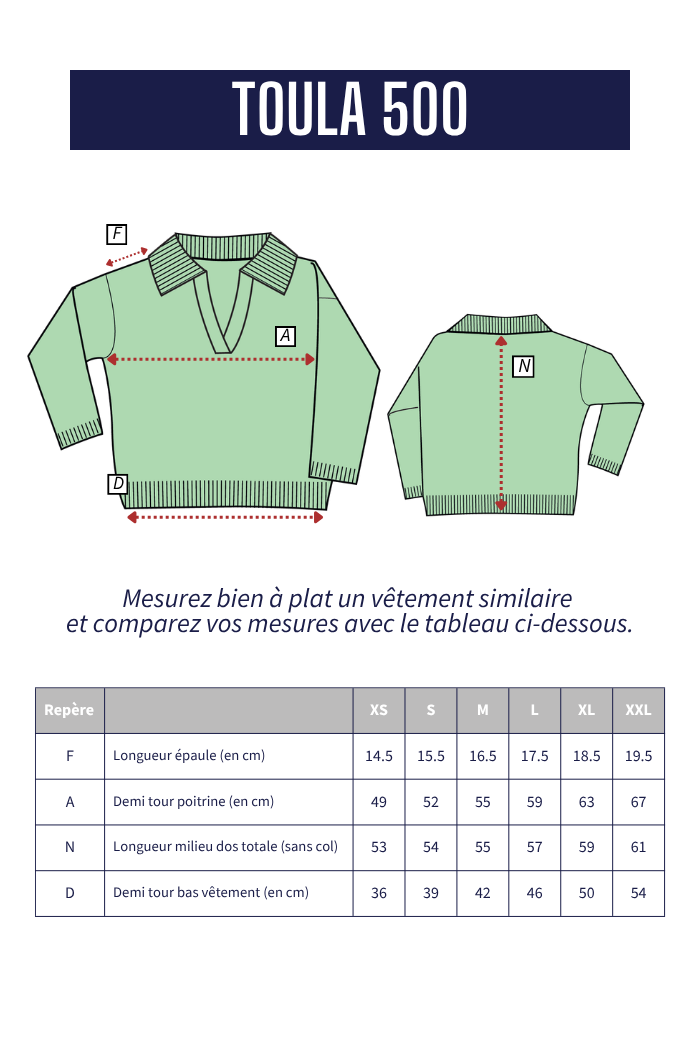 Pull esprit vareuse TOULA