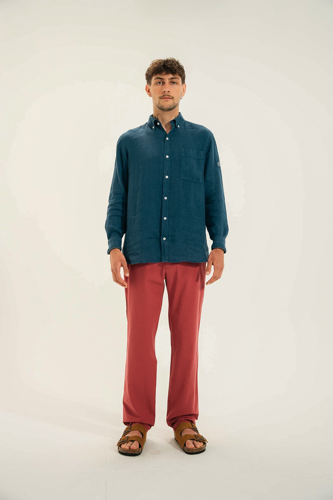 Pantalon élastiqué toile pigmentaire TRANSAT.
