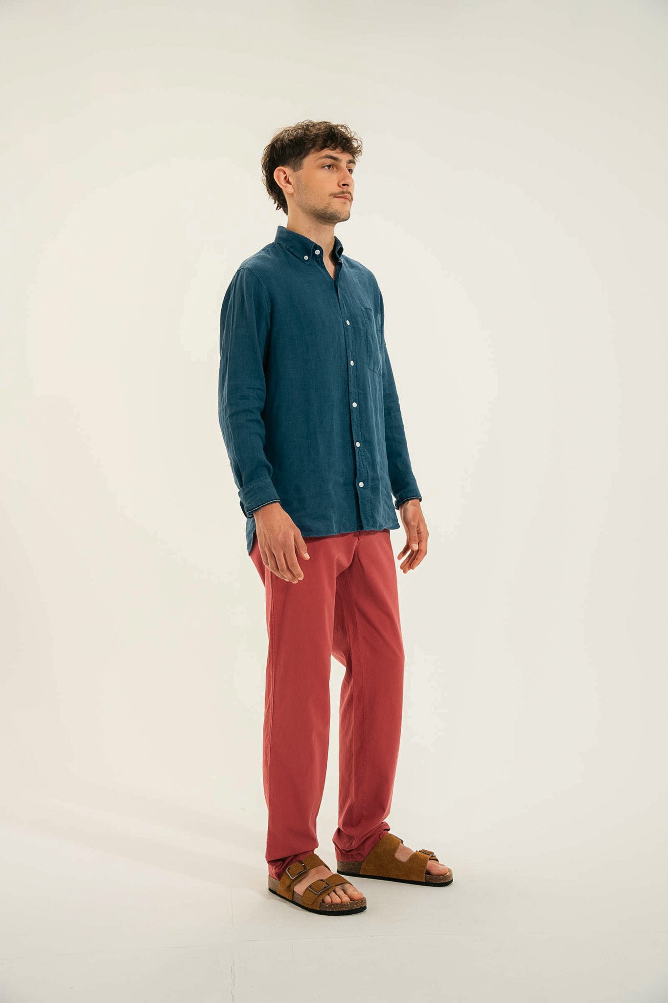 Pantalon élastiqué toile pigmentaire TRANSAT.