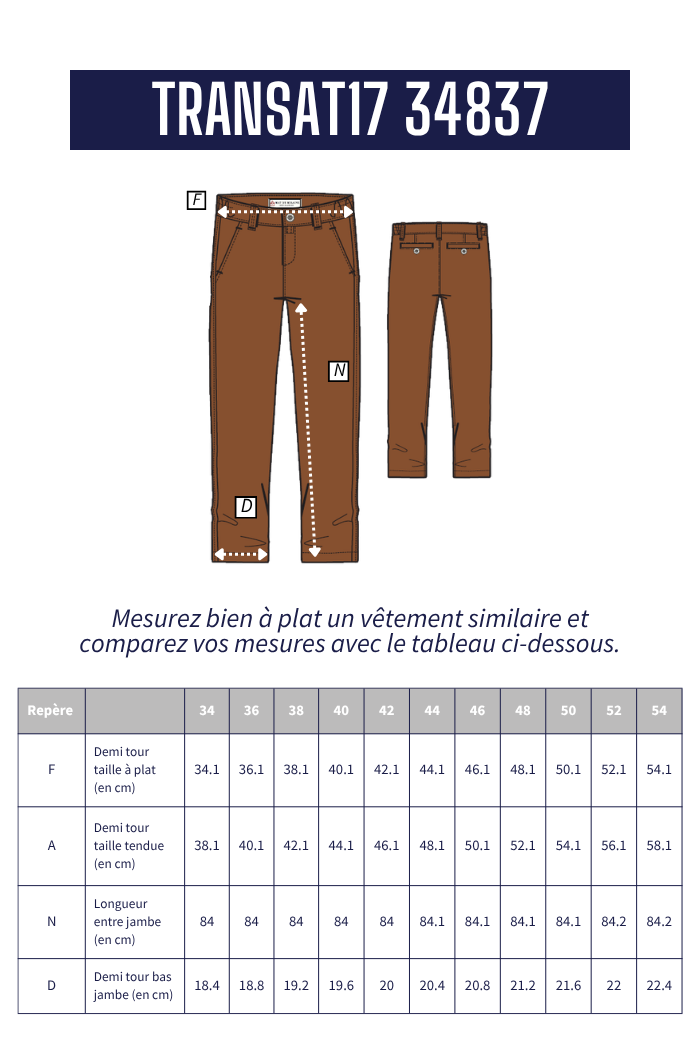 Pantalon chino TRANSAT