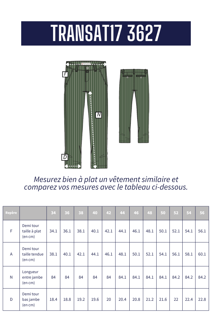 Pantalon chino en velours TRANSAT