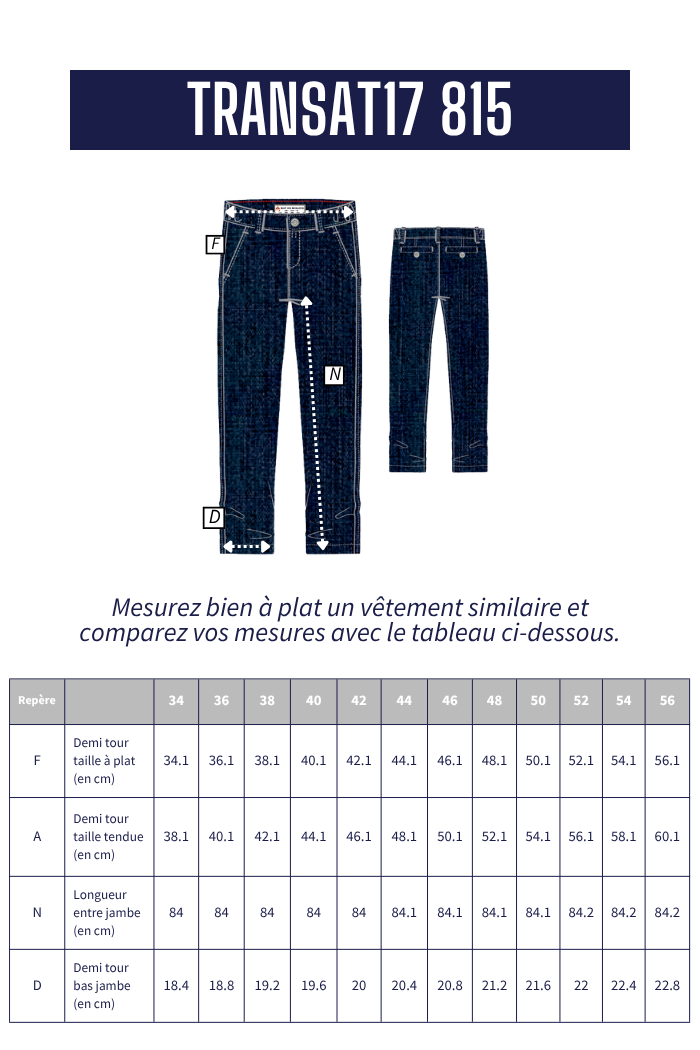 Pantalon denim TRANSAT