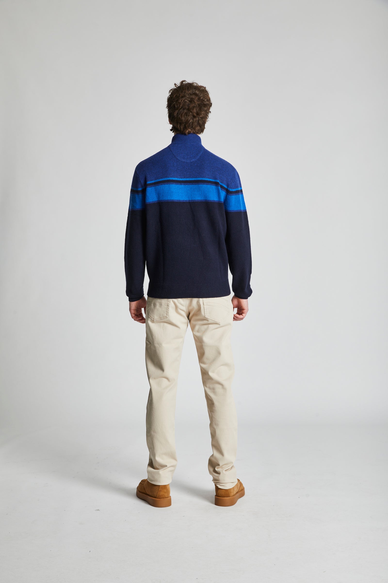 TRECK zip-up trucker sweater