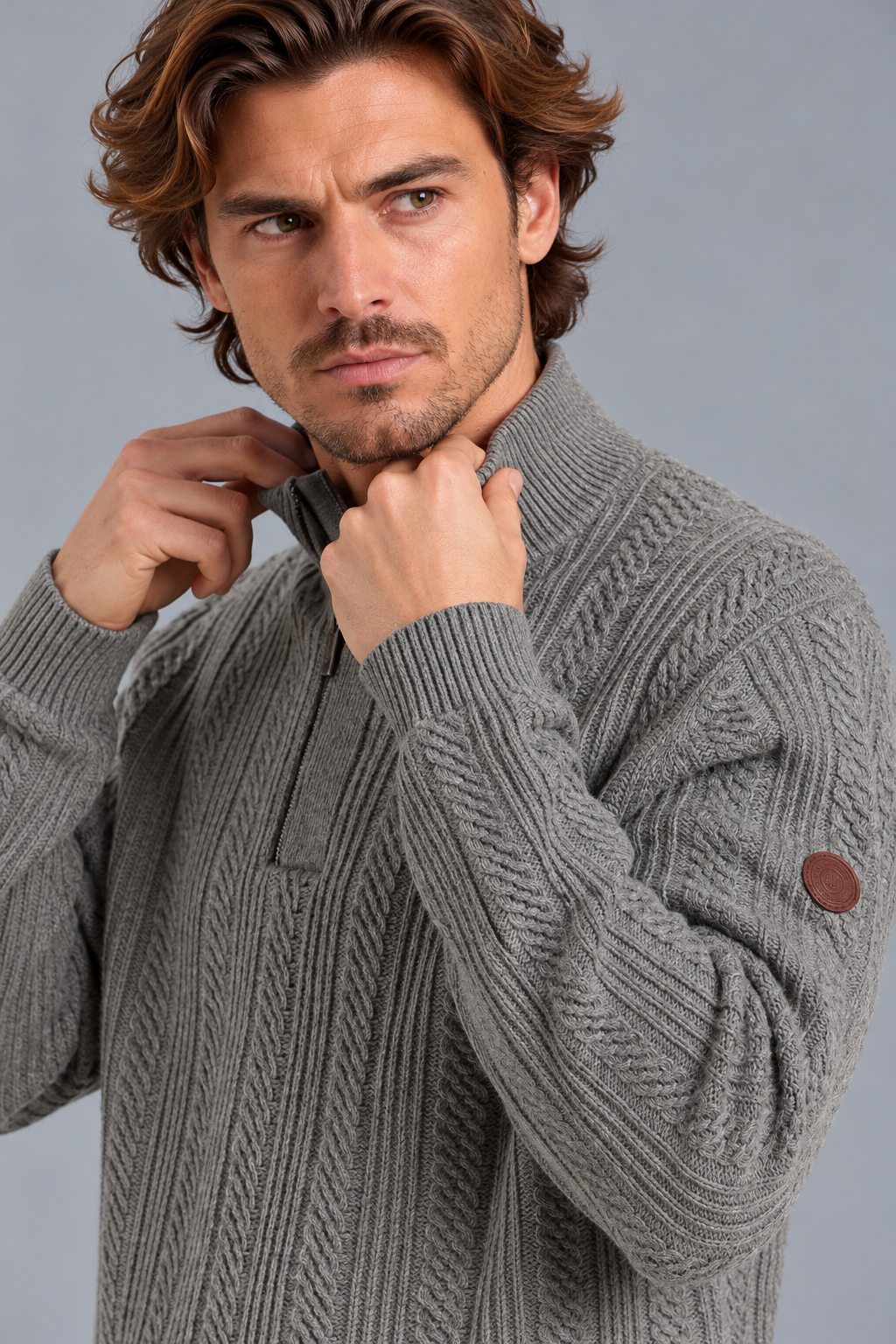 Pull camionneur zippé torsadé TWIST