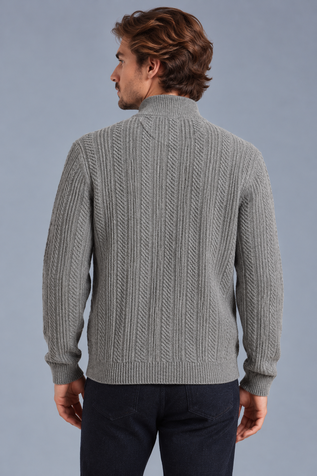 Pull camionneur zippé torsadé TWIST