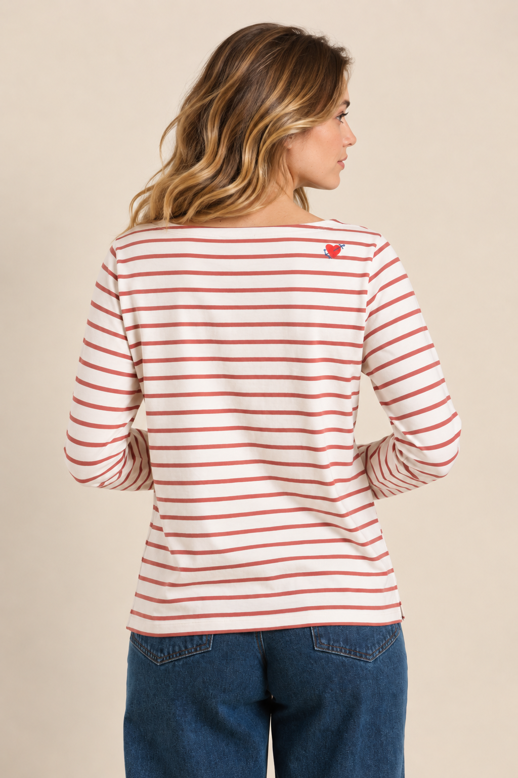 Mariniere broderie coeur VENTEST