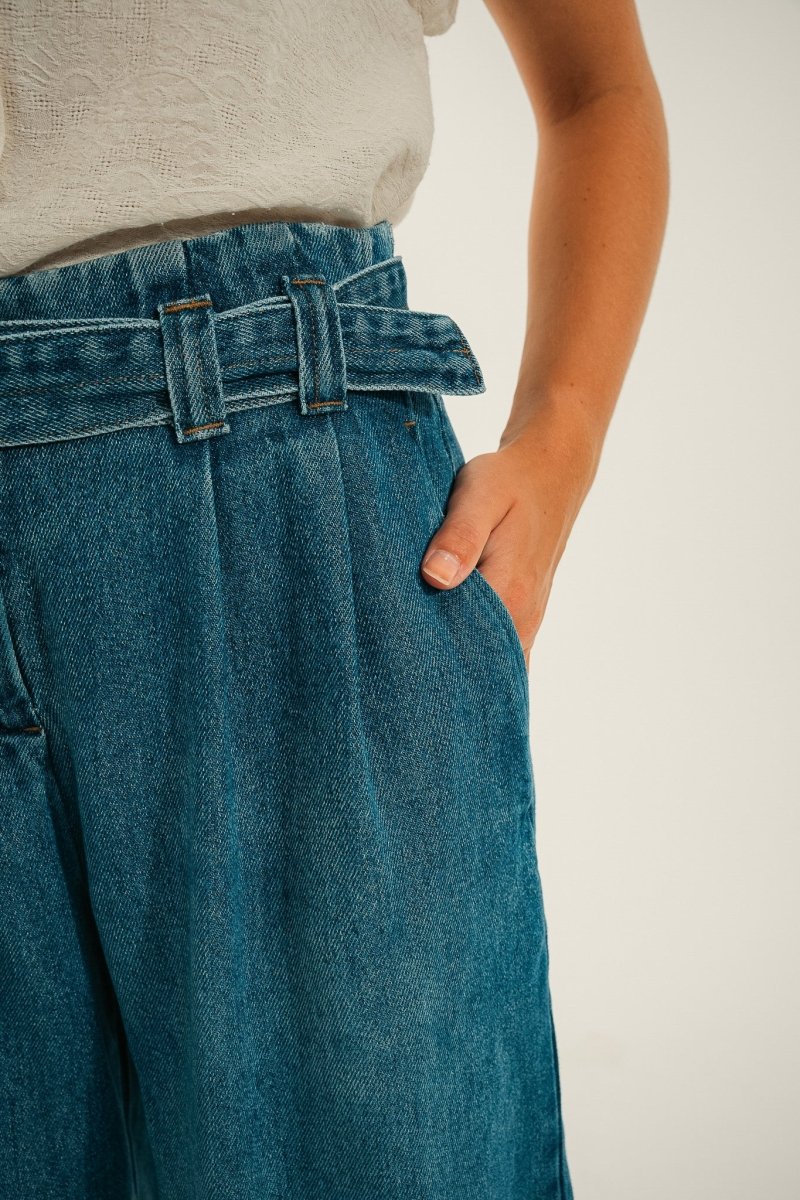 Bermuda large en jeans BAHAMAS - Mat de Misaine