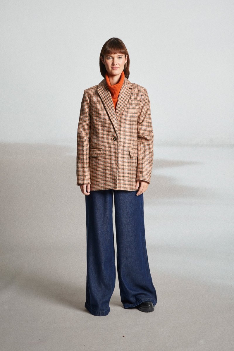 Blazer en motif pied de poule VICKING - Mat de Misaine