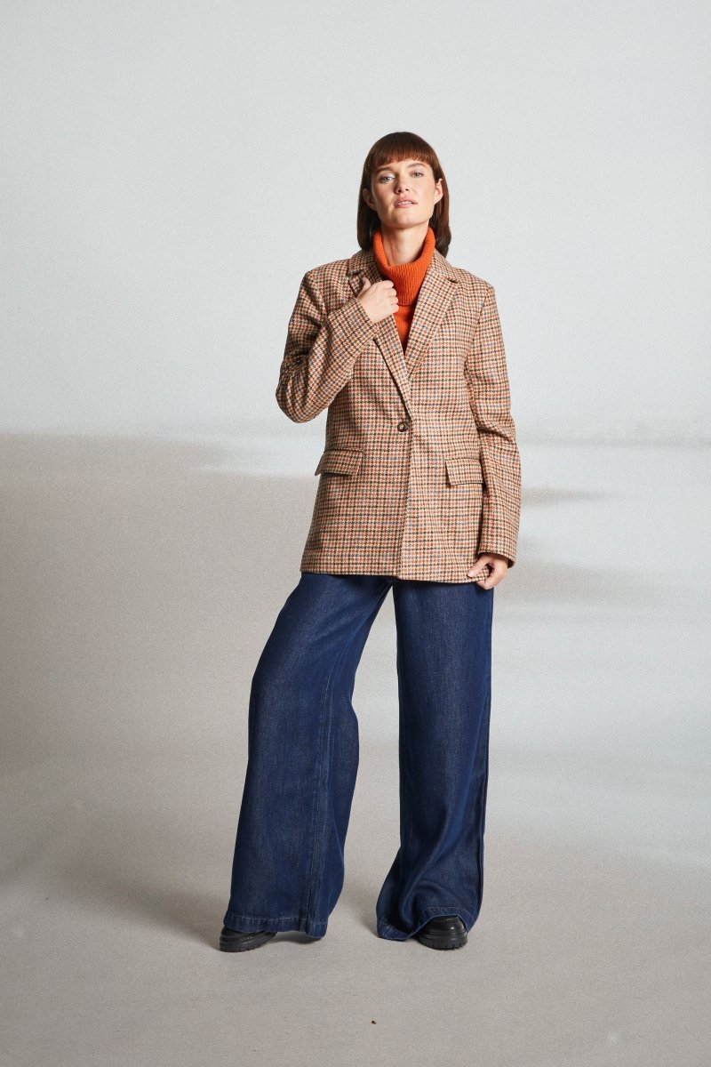 Blazer en motif pied de poule VICKING - Mat de Misaine
