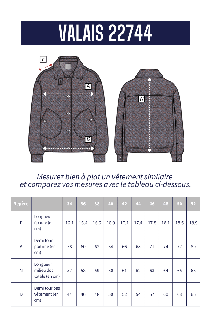Blouson boutonné VALAIS - Mat de Misaine