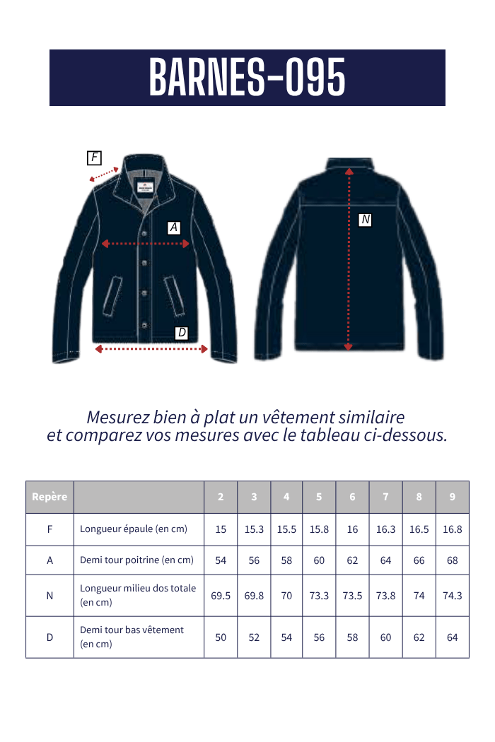 Blouson en drap de laine BARNES - Mat de Misaine