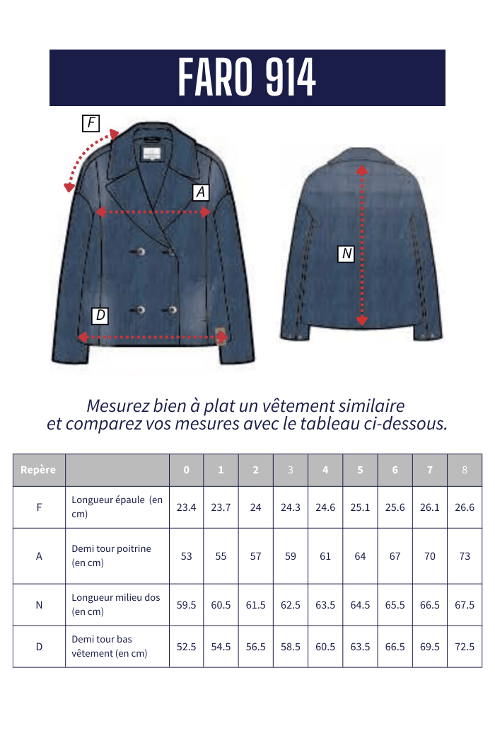 Caban en jeans FARO - Mat de Misaine