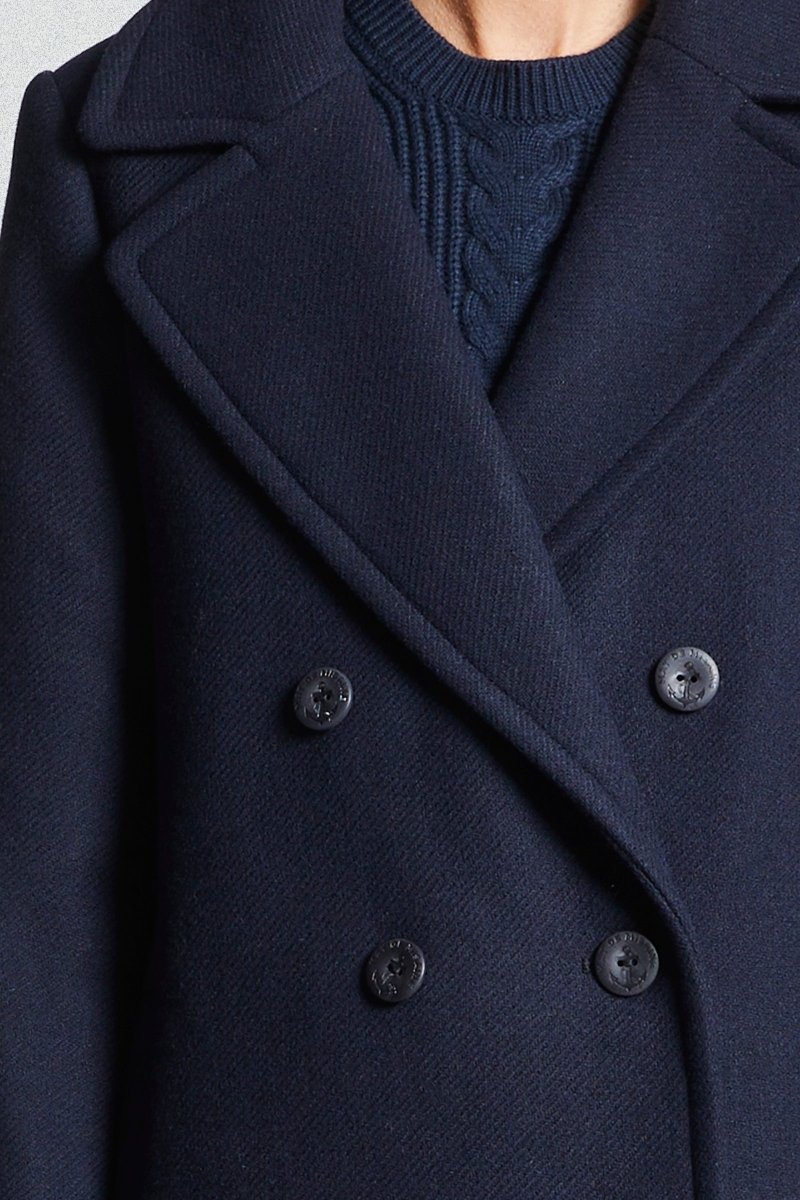 Caban long en drap de laine FLEURY - Mat de Misaine