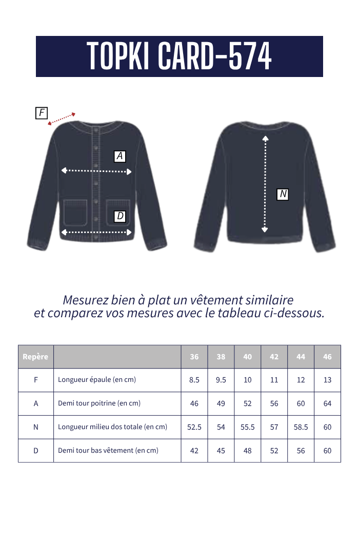 Cardigan boutons pressions TOPKI - Mat de Misaine