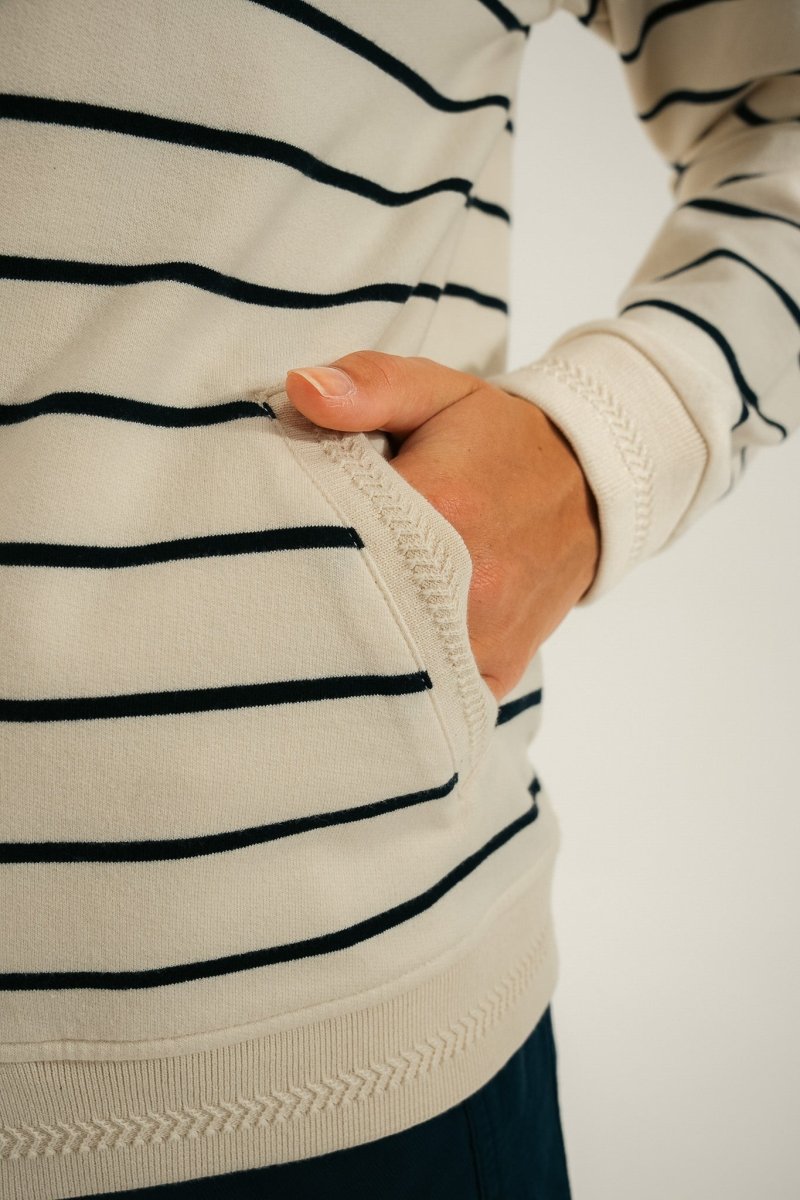 Cardigan rayé zippé MAYA - Mat de Misaine