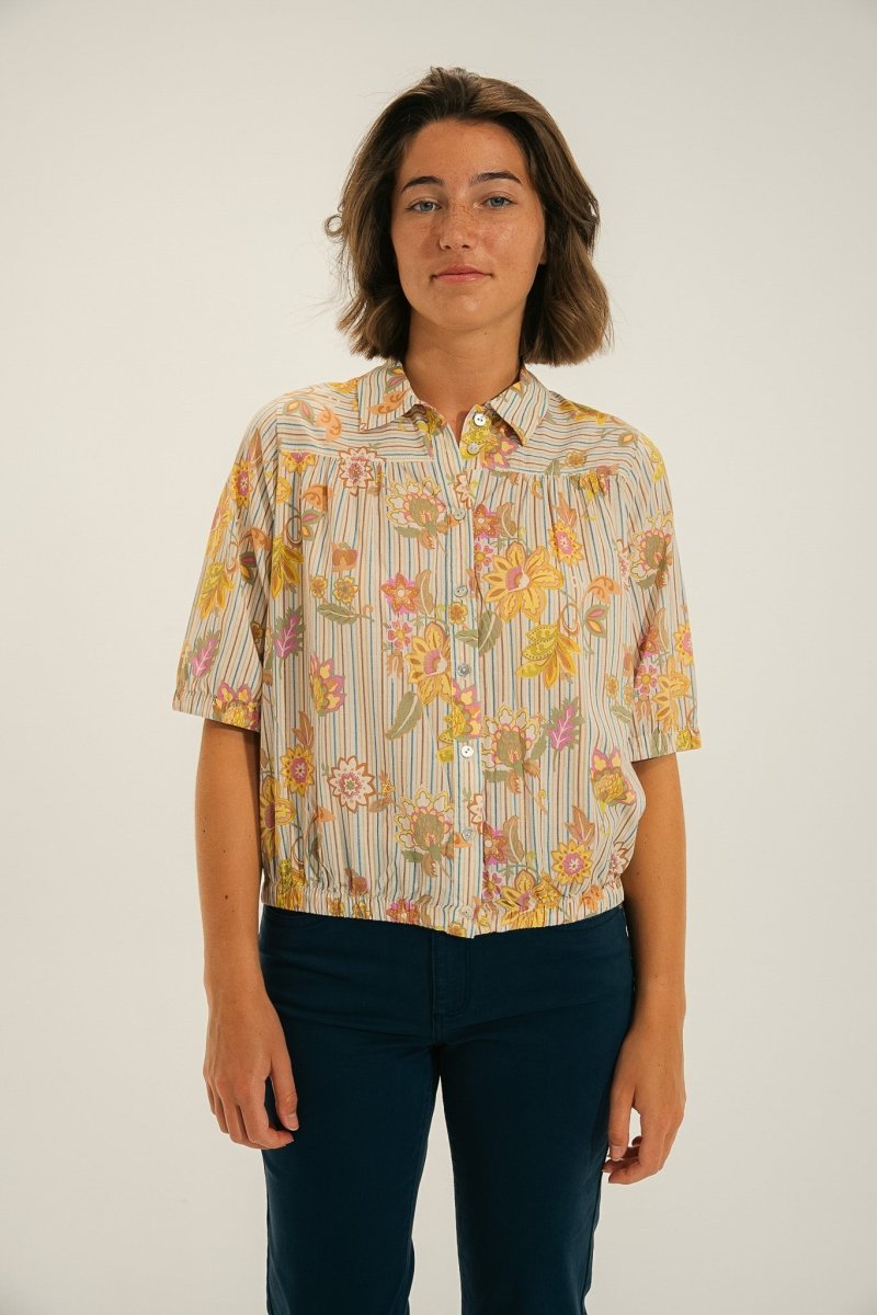 Chemise avec bas élastiqué CAGNES - Mat de Misaine