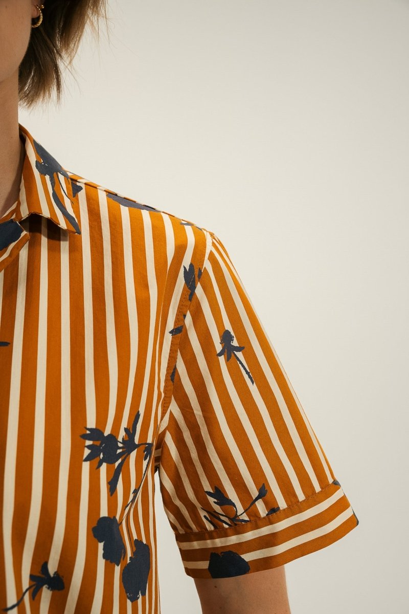 Chemise avec col italien CYTHERE - Mat de Misaine