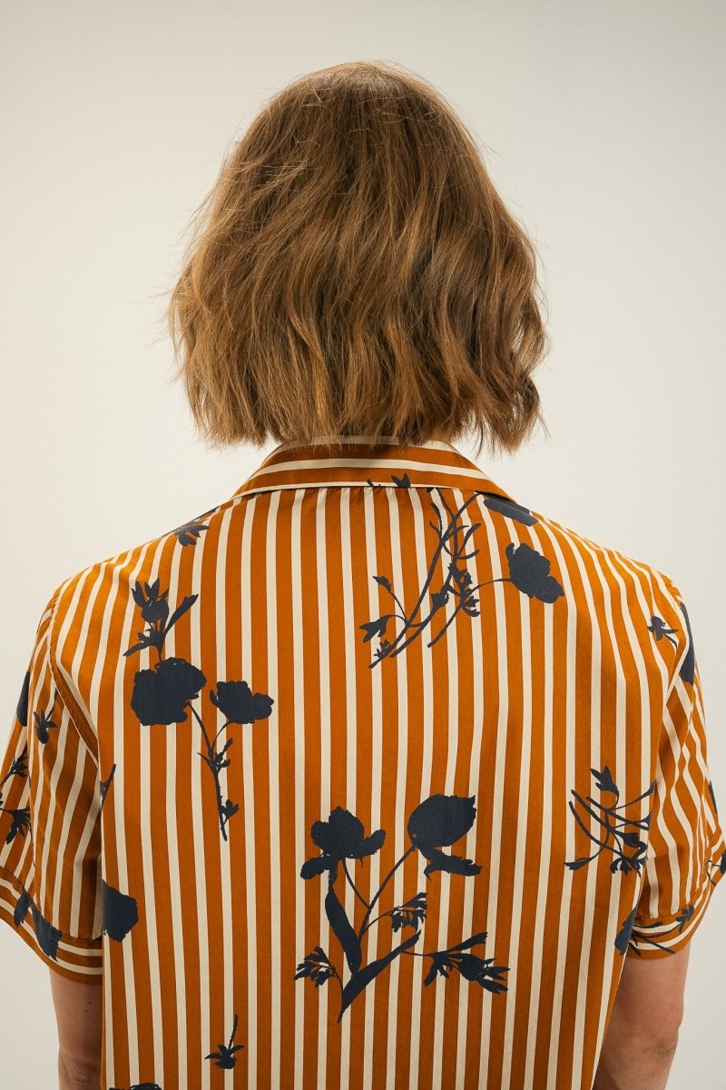 Chemise avec col italien CYTHERE - Mat de Misaine