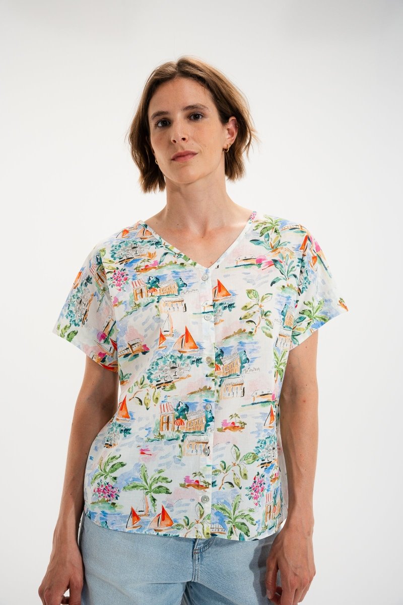 Chemise boutonnée dos CALVI - Mat de Misaine