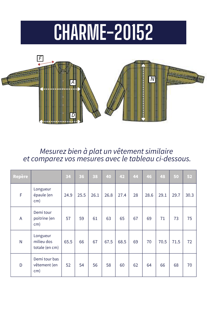 Chemise CHARME - Mat de Misaine