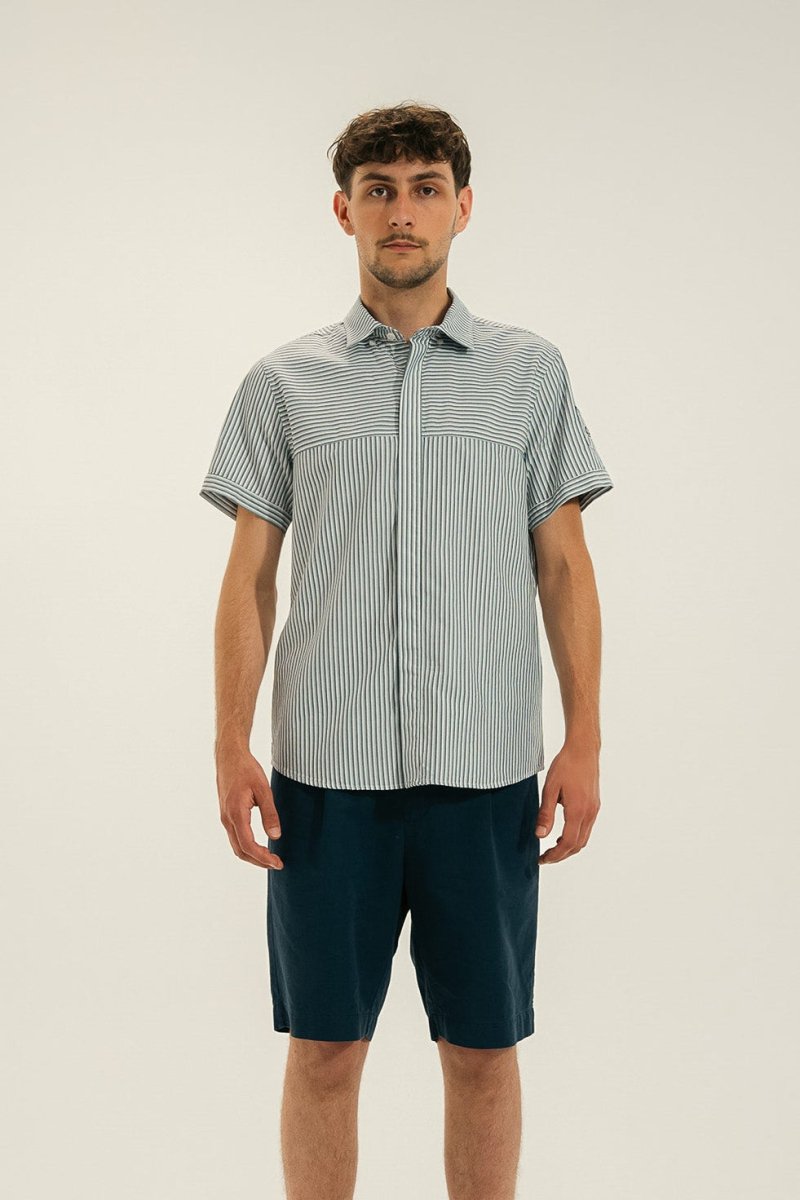 Chemise découpes graphiques CANTO - Mat de Misaine