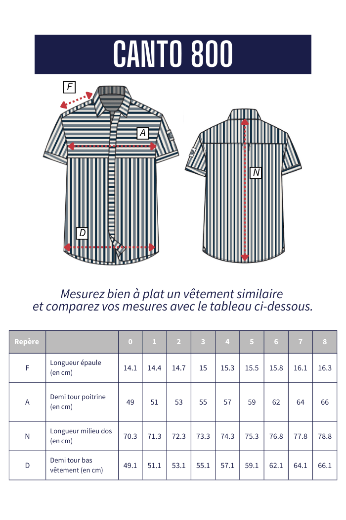 Chemise découpes graphiques CANTO - Mat de Misaine