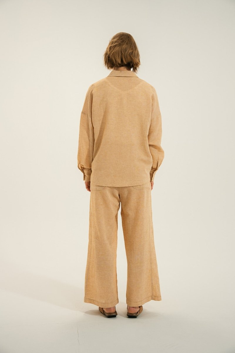 Chemise en coton et lin armuré CHARME - Mat de Misaine