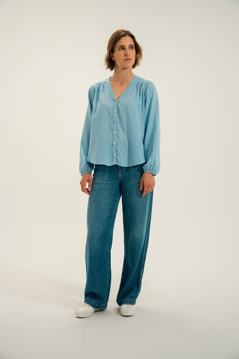 Chemise en crêpe de coton CORAIL - Mat de Misaine