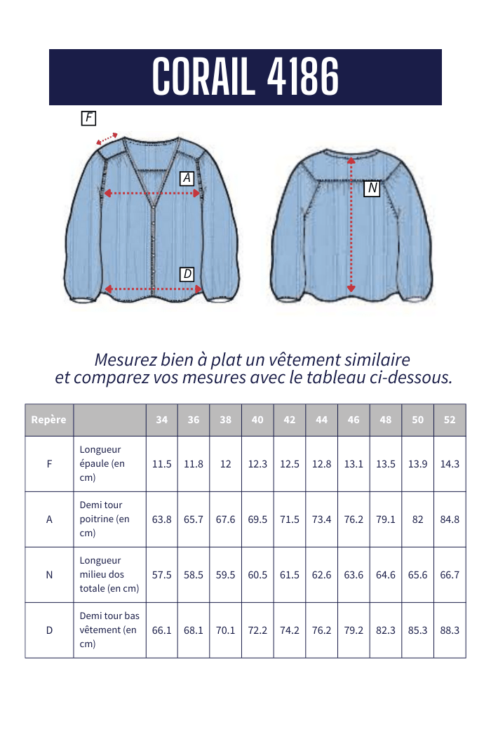 Chemise en crêpe de coton CORAIL - Mat de Misaine