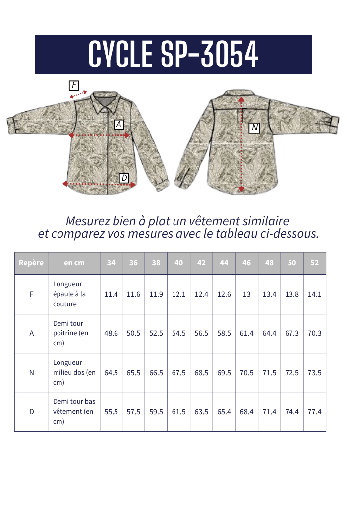 Chemise en Liberty CYCLE - Mat de Misaine