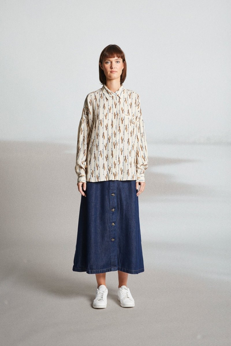 Chemise imprimée en viscose CHILI - Mat de Misaine