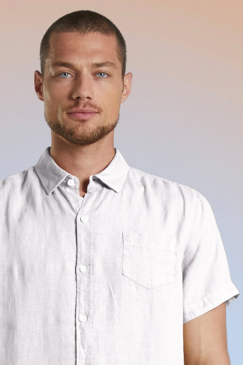 Chemise manches courtes en lin CALYPSO - Mat de Misaine