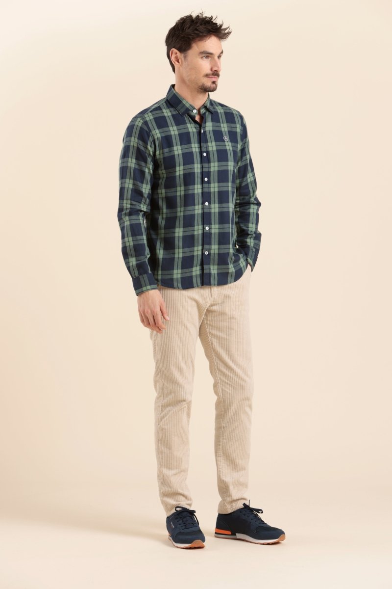 chemise manches longues homme coton - Mat de Misaine