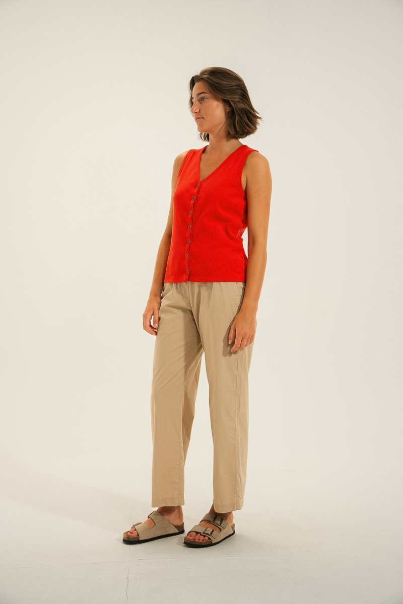 Débardeur boutonné MORA - Mat de Misaine